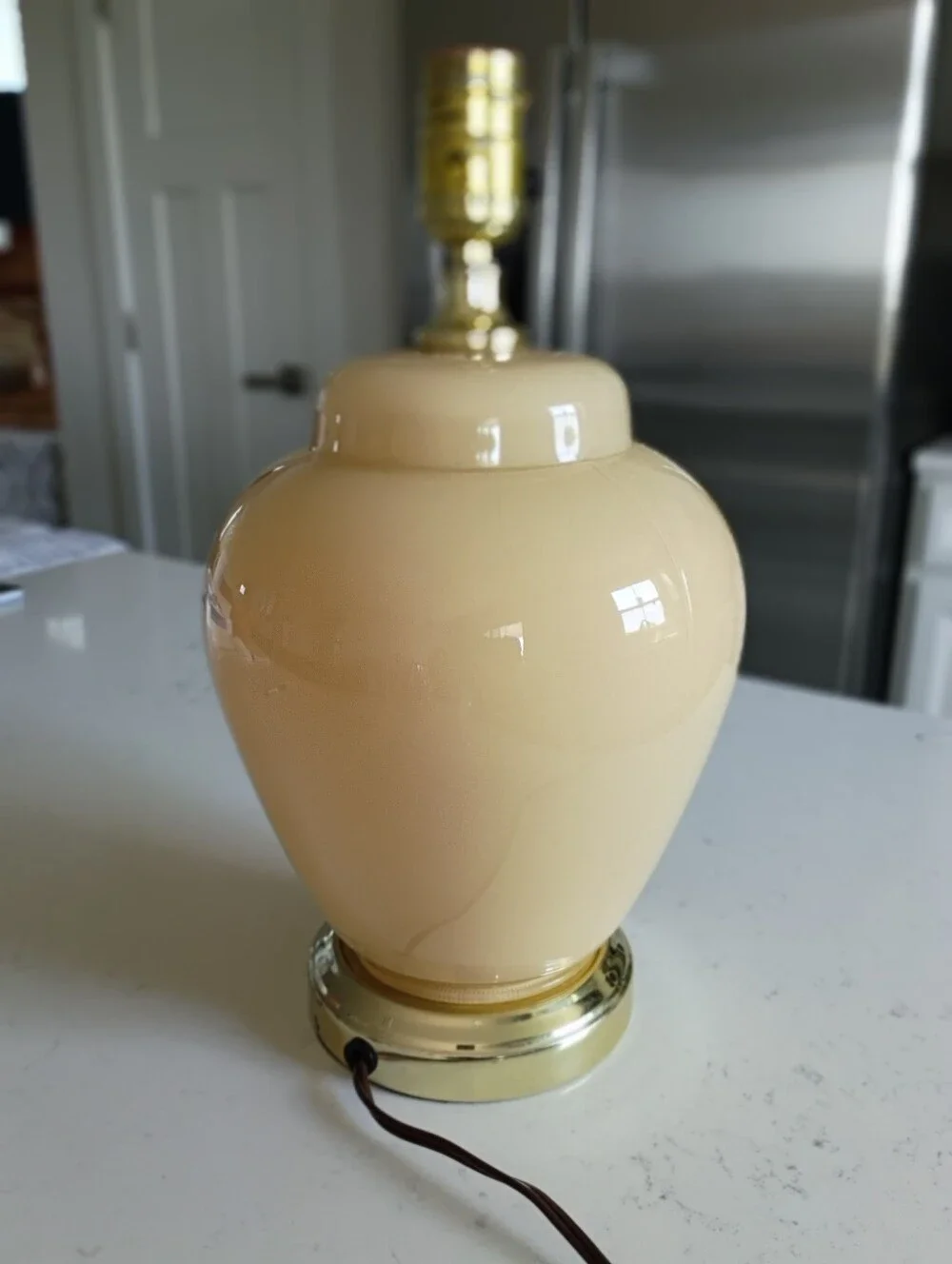 Vintage Floral Ginger Jar Table Lamp.